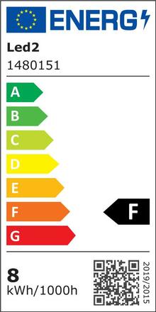 LED2 1480151 Stropní svítidlo ZETA ON XS, W 8W 3000K/3500K/4000K UGR bílá