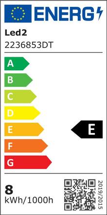 LED2 2236853DT Zápustné svítidlo ZERO II TILT, B TRIAC DIM 8W 3000K/3500K/4000K UGR černá