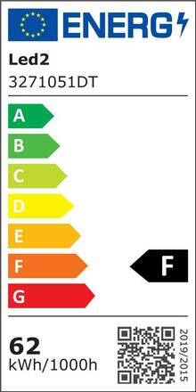 LED2 3271051DT Závěsné svítidlo CIRCLE 80 P-Z, W TRIAC DIM 62W 3000K/4000K bílá