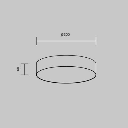 MAYTONI Stropní svítidlo Zon 36W 120d C032CL-36W3K-RD-B