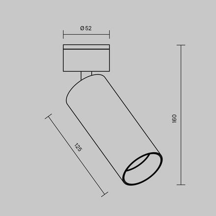 MAYTONI Stropní svítidlo FOCUS LED C055CL-L12B4K-W-D-B