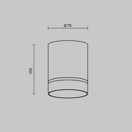 MAYTONI Stropní svítidlo C085CL-9W3K-B