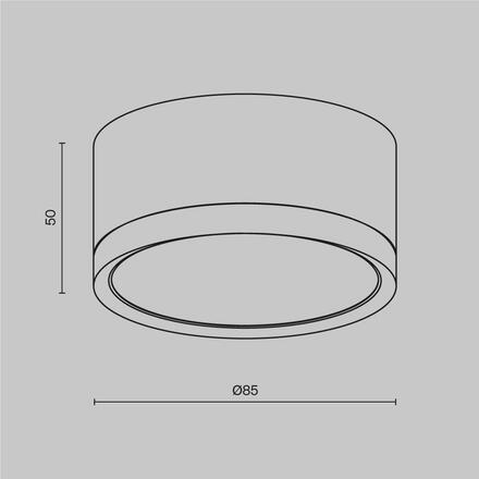 MAYTONI Stropní svítidlo C086CL-GX53-SRD-B