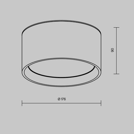 MAYTONI Stropní svítidlo Hydra 15W 120d C090CL-15W3K-MG