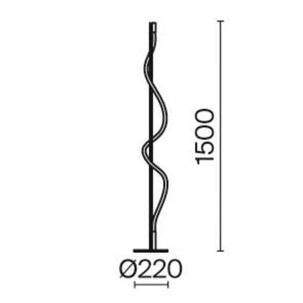 MAYTONI Stojací lampa Tau MOD166FL-L15B3K