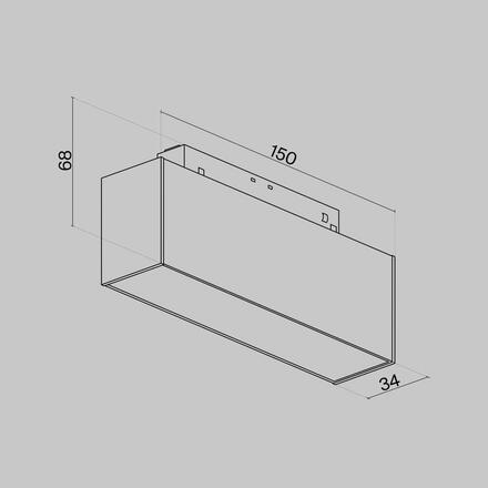 MAYTONI svítidlo pro kolejnicový systém BASIS TR012-2-7W4K-B