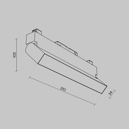 MAYTONI svítidlo pro kolejnicový systém BASIS TR013-2-20W3K-B