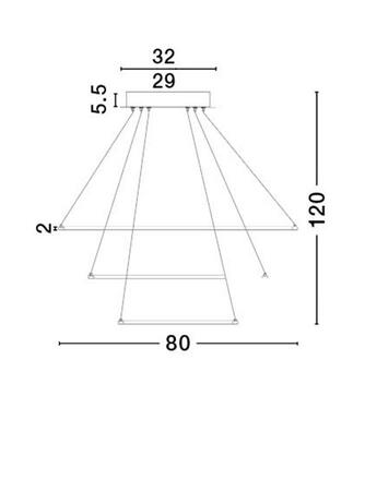 NOVA LUCE závěsné svítidlo DEA matný bílý hliník a akryl nastavitelné LED 145 W 3000K IP20 stmívatelné 17222001 D