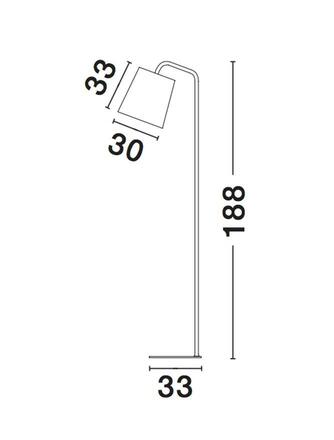 Nova Luce Moderní stojací lampa Stabile ve třech barevných provedeních - 1 x 60 W, bílá NV 549602