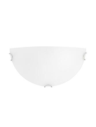 NOVA LUCE nástěnné svítidlo ANCO matné bílé sklo chromovaný kov E27 1x12W 600403