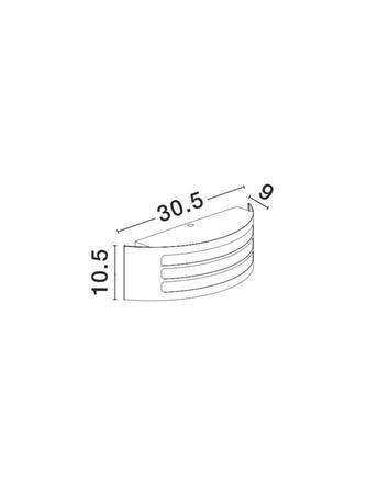 NOVA LUCE venkovní nástěnné svítidlo ZENITH tmavě šedý hliník bílý akrylový difuzor E27 1x12W 220-240V bez žárovky IP44 713113