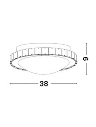 NOVA LUCE stropní svítidlo PALERMO chromovaný kov bílé sklo a K9 křišťál E27 3x12W 230V IP20 bez žárovky 7311402