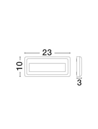 NOVA LUCE venkovní nástěnné svítidlo PULSAR tmavě šedý ABS LED 4W 3000K 220-220V 38st. IP54 812102