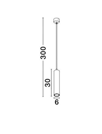 NOVA LUCE závěsné svítidlo GIA bílý hliník GU10 1x10W 230V IP20 bez žárovky 834869