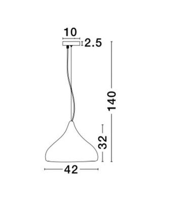 NOVA LUCE závěsné svítidlo BENICIO bílý kov bílý kabel E27 1x12W 230V IP20 bez žárovky 8809102