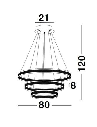 NOVA LUCE závěsné svítidlo NADOR kávově hnědý hliník a akryl nastavitelné LED 135W 3000K stmívatelné 88622103 D