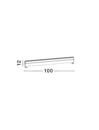 NOVA LUCE WALL WASHER černý hliník a sklo LED Chip Cree 48W 3000K DC24V nastavitelné 30st. IP67 Max Power 300W 9011162