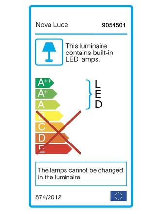 NOVA LUCE závěsné svítidlo SIDERNO zlatý hliník a akryl LED 30W 230V 3000K IP20 9054501