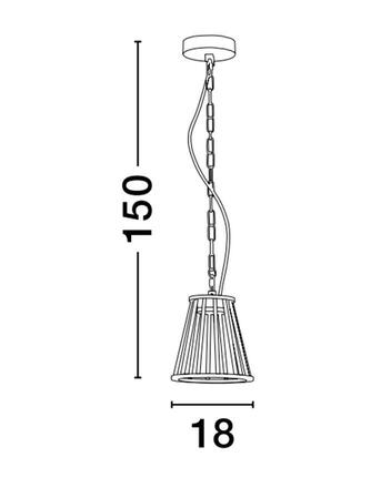 NOVA LUCE venkovní závěsné svítidlo CARINA černý hliník LED 6W 279.09 lm 3000K 220-240V IP65 9060207