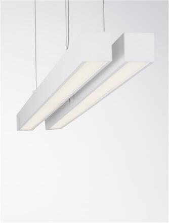 NOVA LUCE závěsné svítidlo X-LINE bílý hliník a akryl LED 40W 230V IP20 3000K stmívatelné 9060910