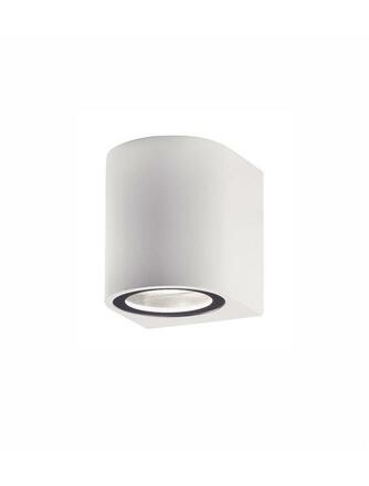 NOVA LUCE venkovní nástěnné svítidlo NERO hliník bílé skleněný difuzor GU10 1x7W 220-240V IP54 bez žárovky světlo dolů 910021