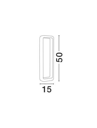 NOVA LUCE venkovní sloupkové svítidlo NED tmavě šedý hliník skleněný difuzor LED 6W 3000K 220-240V 38st. IP54 9104022