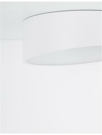 NOVA LUCE stropní svítidlo MAGGIO bílý hliník matný bílý akrylový difuzor LED 60W 230V 3000K IP20 9111362