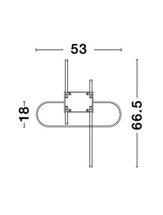 NOVA LUCE stropní svítidlo ARTE matný černý hliník a akryl LED 38.4W 230V 3000K IP20 stmívatelné 9113841