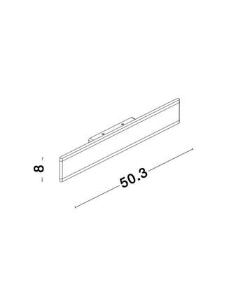 NOVA LUCE nástěnné svítidlo LINE bílý hliník a akryl LED 2x12W 230V 3000K IP20 9115912