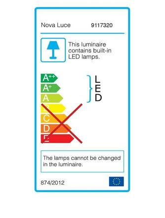 NOVA LUCE nástěnné svítidlo LINE bílý hliník a akryl LED 20W 230V 3000K IP20 9117320