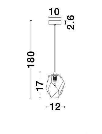 NOVA LUCE závěsné svítidlo ICE bílé sklo s přechody a bílý kov G9 1x5W 230V IP20 bez žárovky 9160231