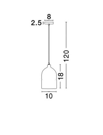 NOVA LUCE závěsné svítidlo ALANZO šedý beton šedý kabel E27 1x12W IP20 bez žárovky 91622801