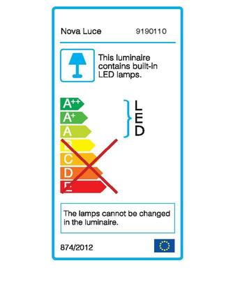 NOVA LUCE závěsné svítidlo LUCCELO černý hliník a akryl LED 10W 230V 3000K IP20 9190110