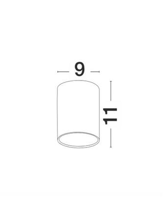 NOVA LUCE venkovní stropní svítidlo CECI bílý hliník skleněný difuzor Osram LED 6W 3000K 100-240V 76st. IP65 9200612