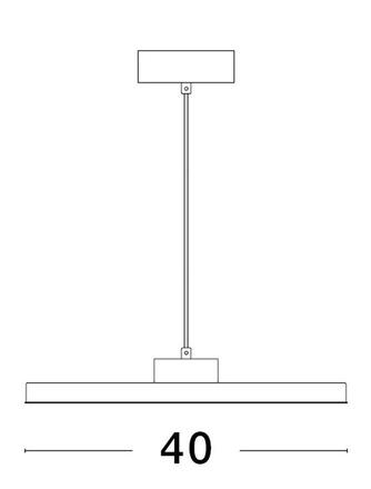 NOVA LUCE závěsné svítidlo ANDROMEDA černá ocel a akryl D40mm LED 30W stmívatelné 9212909