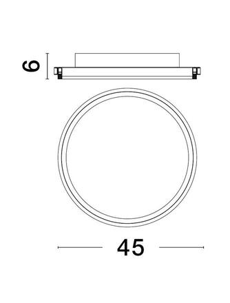 NOVA LUCE stropní svítidlo WILLOW bílá ocel a akryl D45x6mm LED 40W 9212913