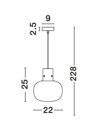 NOVA LUCE závěsné svítidlo CINZIA čiré sklo bílý kabel mosazný zlatý kov E27 1x12W 230V IP20 bez žárovky 9236600