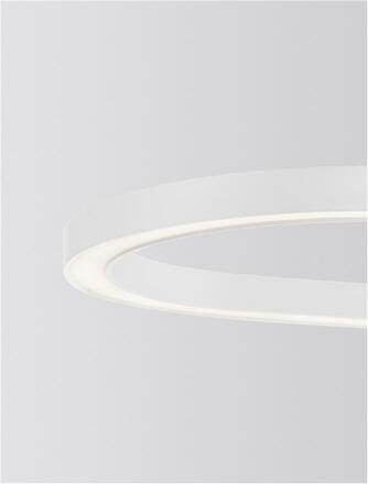 NOVA LUCE závěsné svítidlo CUPPE bílý hliník a akryl LED 58W 230V 3000K IP20 stmívatelné 9345625
