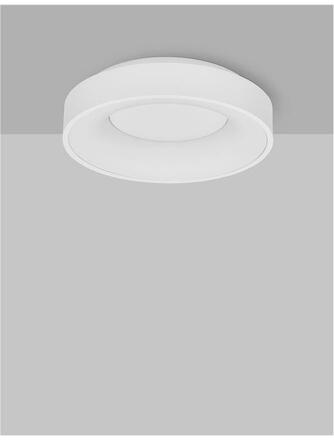 NOVA LUCE stropní svítidlo RANDO THIN bílý hliník a akryl LED 30W 230V 3000K IP20 stmívatelné 9353830