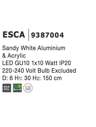 Nova Luce Svítidlo Esca s dekorativním kroužkem a bočním svícením - max. 10 W, GU10, bílá NV 9387004
