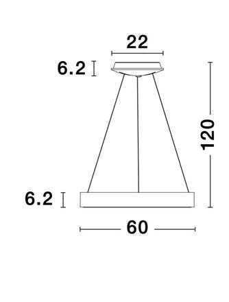 NOVA LUCE závěsné svítidlo RANDO SMART bílý hliník a akryl LED 50W 230V 3000K - 4000K IP20 Tuya stmívatelné 9453043