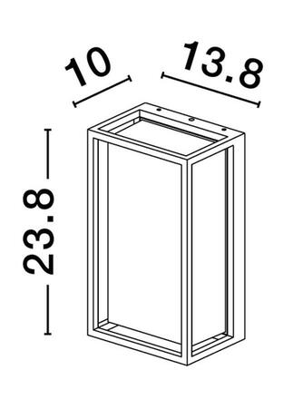 NOVA LUCE venkovní nástěnné svítidlo REGINA antracitový hliník čirý a matný akryl E27 1x12W 220-240V bez žárovky IP65 9492760