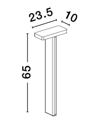 NOVA LUCE venkovní sloupkové svítidlo POET antracitový hliník a čiré sklo LED 16W 3000K 220-240V 90st. IP65 9492780