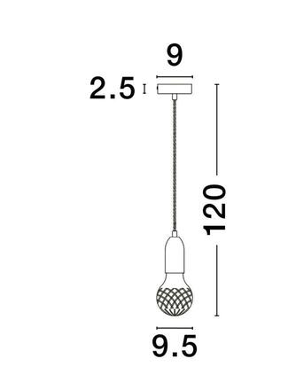 NOVA LUCE závěsné svítidlo VEDA černý kov a čiré sklo G9 1x6W 230V IP20 bez žárovky 9536417