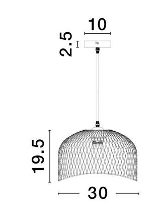 NOVA LUCE závěsné svítidlo LYRON matný bílý kov přírodní dřevo E27 1x12W 230V IP20 bez žárovky 9555802