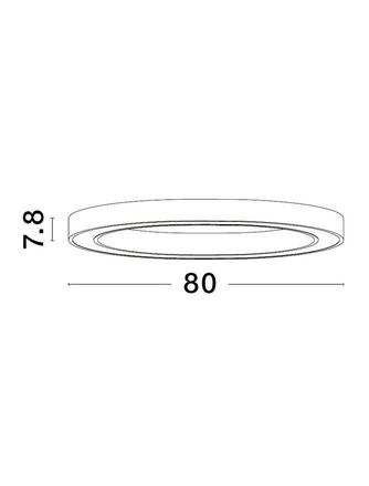 NOVA LUCE stropní svítidlo STING LED stropní svítidlo hliník a akryl bronz Epistar SMD2835 50W 3000K Eaglerise TRIAC driver D90 H7.8 120st. IP20 stmívatelné 9558650