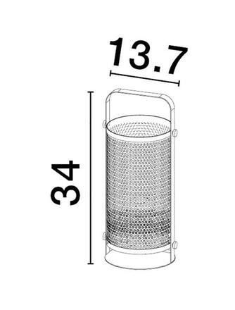 NOVA LUCE stolní lampa IAN matný černý kov E27 1x12W 230V bez žárovky IP20 9620131