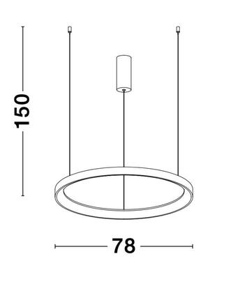 NOVA LUCE závěsné svítidlo PERTINO bílý hliník a akryl LED 60W 230V 3000K IP20 stmívatelné 9853685