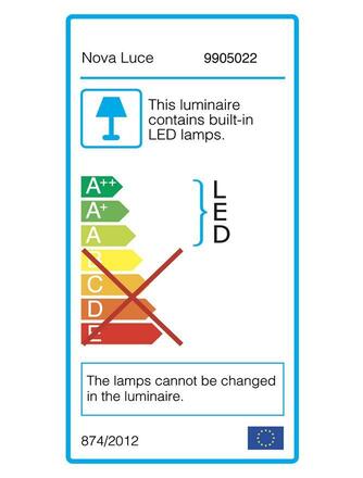 NOVA LUCE venkovní sloupkové svítidlo NOTEN černý hliník čirý a bílý akryl LED 8W 3000K 220-240V IP65 120st. IP65 9905022