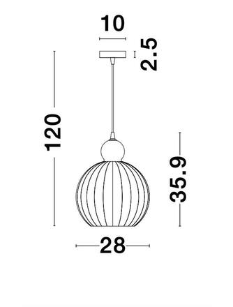 NOVA LUCE závěsné svítidlo LINGUA mosaz hliník šampaň sklo E27 1x12W 230V IP20 bez žárovky 9988280